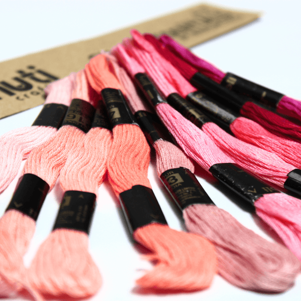 Buy Embroidery Thread - Pink Shade (Pack of 10) for only ₹119.00 at  MySkillShaala!